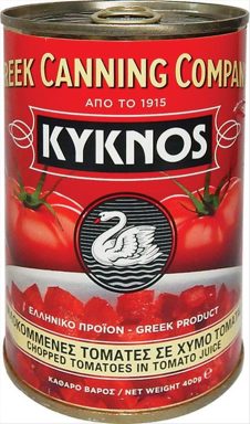 ΚΥΚΝΟΣ ΨΙΛΟΚΟΜΜΕΝΟ ΤΟΜΑΤΑΚΙ 400ΓΡ ΣΕ ΧΥΜΟ METΑΛΛΙΚΟ KΟΥΤΙ