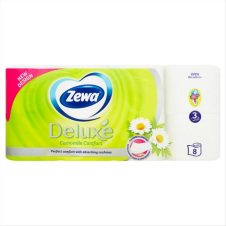 ZEWA ΧΑΡΤΙ ΥΓΕΙΑΣ DELUXE 8 ΡΟΛΑ  3ΦΥΛΛΟ ΧΑΜΟΜΗΛΙ