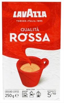 LAVAZZA ESPRESSO ΚΑΦΕΣ 250ΓΡ ΣΕ ΣΚΟΝΗ QUALITA ROSSA