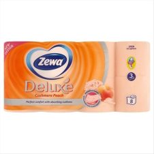 ZEWA ΧΑΡΤΙ ΥΓΕΙΑΣ DELUXE 8 ΡΟΛΑ  3ΦΥΛΛΟ ΡΟΔΑΚΙΝΟ