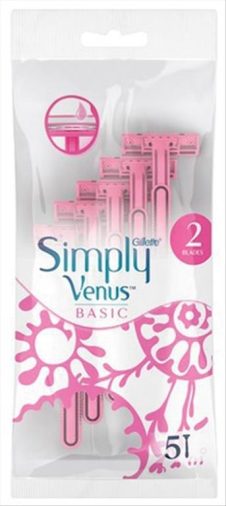 GILLETTE ΞΥΡΑΦΑΚΙΑ SIMPLY VENUS BASIC 5TEM