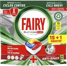 FAIRY PLATINUM PLUS 15+1 ΤΑΜΠΛΕΤΕΣ ΛΕΜΟΝΙ (248ΓΡ)