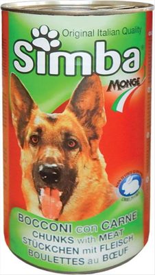 SIMBA ΚΟΝΣΕΡΒΑ ΣΚΥΛΟΥ 1230ΓΡ ΜΟΣΧΑΡΙ