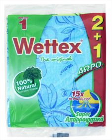 WETTEX ΠΕΤΣΕΤΑΚΙΑ Ν1 2ΤΜΧ+1ΔΩΡΟ ORIGINAL