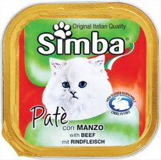 SIMBA ΠΑΤΕ ΓΑΤΑΣ 100ΓΡ ΜΟΣΧΑΡΙ