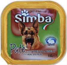 SIMBA ΠΑΤΕ ΣΚΥΛΟΥ 150ΓΡ ΜΟΣΧΑΡΙ & ΜΠΙΖΕΛΙΑ