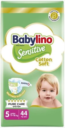 BABYLINO ΠΑΝΑ ΒΡΕΦΙΚΗ Νο5 (11-16KG) 44ΤΕΜ SENSITIVE JUNIOR ECONOMY