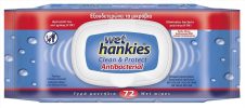 WET HANKIES ΑΝΤΙΒΑΚΤΗΡΙΔΙΑΚΑ ΥΓΡΟΜΑΝΤΗΛΑ ΧΕΡΙΩΝ 72ΤΜΧ CLEAN & PROTECT (ΚΑΠΑΚΙ) ΕΛΛΗΝΙΚΟ