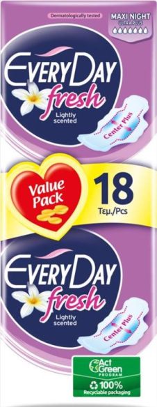 EVERYDAY ΣΕΡΒΙΕΤΕΣ FRESH 18TEM ULTRA PLUS MAXI NIGHT