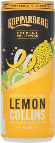 KOPPARBERG ΑΛΚΟΟΛΟΥΧΟ ΠΟΤΟ VODKA & LEMON 250ML COLLINS