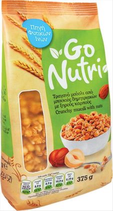 GO NUTRI ΤΡΑΓΑΝΟ ΜΟΥΣΛΙ 375ΓΡ ΞΗΡΟΙ ΚΑΡΠΟΙ