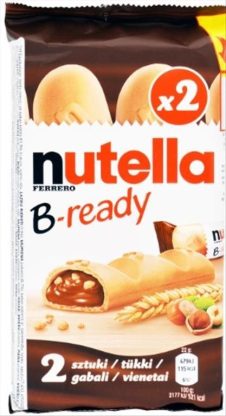 NUTELLA B READY ΓΚΟΦΡΕΤΑΚΙΑ  2ΤΕΜ Χ 22ΓΡ