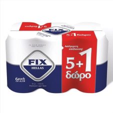 FIX ΜΠΥΡΑ 330ML (5+1 ΔΩΡΟ) Χ 4