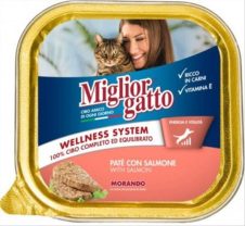 MIGLIOR ΠΑΤΕ ΓΑΤΑΣ 100ΓΡ  ΜΕ ΣΟΛΟΜΟ