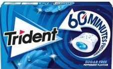 TRIDENT ΤΣΙΧΛΕΣ 60 MINUTES 16X22ΓΡ ΜΕΝΤΑ