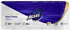 MAXI ΧΑΡΤΙ ΥΓΕΙΑΣ 3ΦΥΛΛΟ 10Χ92ΓΡ PRESTIGE (20M)