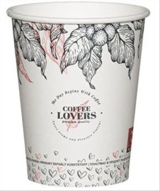 ΠΟΤΗΡΙ ΧΑΡΤΙΝΟ 8ΟΖ SINGLE WALL COFFEE LOVERS 50ΤΕΜ