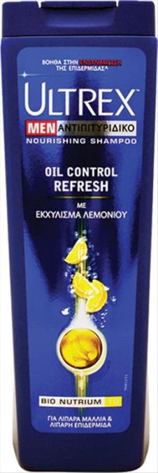 ULTREX MEN ΣΑΜΠΟΥΑΝ 360ML ΛΙΠΑΡΑ ΜΑΛΛΙΑ ΕΛΛΗΝΙΚΟ