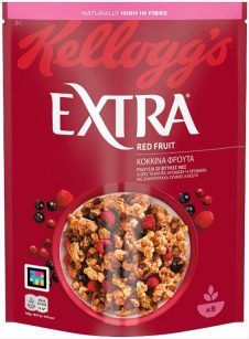 KELLOGGS EXTRA ΤΡΑΓΑΝΕΣ ΝΙΦΑΔΕΣ ΒΡΩΜΗΣ 400ΓΡ ΜΕ ΚΟΚΚΙΝΑ ΦΡΟΥΤΑ