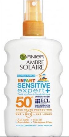GARNIER AMBRE SOLAIRE ΠΑΙΔΙΚΟ ΑΝΤΗΛΙΑΚΟ SPRAY SENSITIVE EXPERT 200ML SPF50+