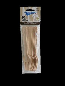 TEFACO ΞΥΛΙΝΟ ΠΙΡΟΥΝΙ 16CM 10ΤΜΧ