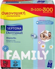 SEPTONA ΜΩΡΟΜΑΝΤΗΛΑ 3Χ100ΤΕΜ FAMILY ΧΑΜΟΜΗΛΙ ΜΕ ΚΑΠΑΚΙ