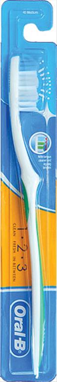 ORAL B ΟΔΟΝΤΟΒΟΥΡΤΣΑ 1-2-3 ΜΕΤΡΙΑ