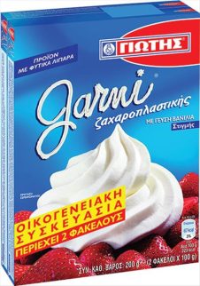 ΓΙΩΤΗΣ GARNI ΣΑΝΤΙΓΥ ΖΑΧΑΡΟΠΛΑΣΤΙΚΗΣ 2Χ100ΓΡ ΒΑΝΙΛΙΑ