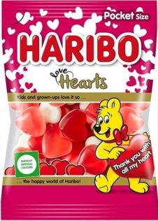 HARIBO ΖΕΛΕΔΑΚΙΑ 100ΓΡ LOVE HEARTS