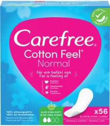 CAREFREE ΣΕΡΒΙΕΤΑΚΙ 56ΤΕΜ COTTON FEEL NORMAL ALOE VERA