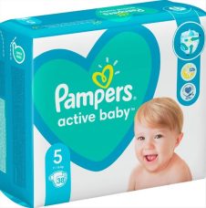 PAMPERS ACTIVE BABY No5 (11-16KG) / 38ΤΕΜ