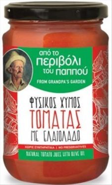 ΑΠΟ ΤΟ ΠΕΡΙΒΟΛΙ ΤΟΥ ΠΑΠΠΟΥ ΦΥΣΙΚΟΣ ΧΥΜΟΣ ΤΟΜΑΤΑΣ 300ΓΡ ΜΕ ΕΛΑΙΟΛΑΔΟ