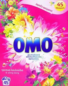 OMO ΣΚΟΝΗ ΠΛΥΝΤΗΡΙΟΥ ΚΟΥΤΙ 45ΜΕΖ 2,52KG ΤΡΟΠΙΚΑ ΛΟΥΛΟΥΔΙΑ