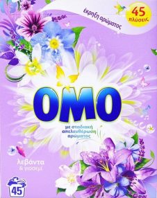 OMO ΣΚΟΝΗ ΠΛΥΝΤΗΡΙΟΥ ΚΟΥΤΙ 45ΜΕΖ 2,52KG ΛΕΒΑΝΤΑ & ΓΙΑΣΕΜΙ ΕΛΛΗΝΙΚΟ