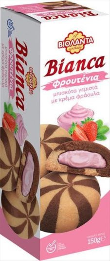 ΒΙΟΛΑΝΤΑ ΜΠΙΣΚΟΤΑ BIANCA 150ΓΡ ΓΕΜΙΣΤΑ ΜΕ ΚΡΕΜΑ ΦΡΑΟΥΛΑ