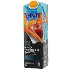 VIVA FRESH 1LT Φ.Χ.  ΚΑΡΟΤΟ ΜΗΛΟ ΠΟΡΤΟΚΑΛΙ