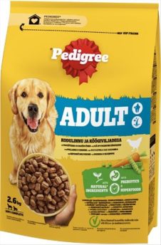 PEDIGREE ΚΡΟΚΕΤΑ ΣΚΥΛΟΥ 2,6KG ΠΟΥΛΕΡΙΚΑ & ΛΑΧΑΝΙΚΑ