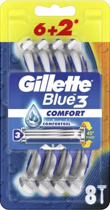 GILLETTE ΞΥΡΑΦΑΚΙΑ BLUE 3 COMFORT 6+2TEM