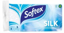 SOFTEX ΧΑΡΤΙ ΥΓΕΙΑΣ 8ΤΜΧ 3ΦΥΛΛΟ SILK (95ΓΡ)