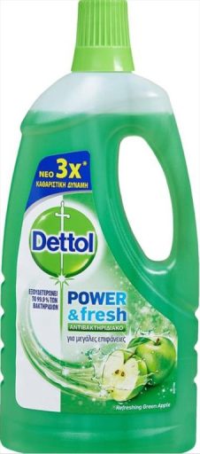 DETTOL ΥΓΡΟ ΠΟΛΥΚΑΘΑΡΙΣΤΙΚΟ ΑΝΤΙΒΑΚΤΗΡΙΔΙΑΚΟ 1LT ΠΡΑΣΙΝΟ ΜΗΛΟ