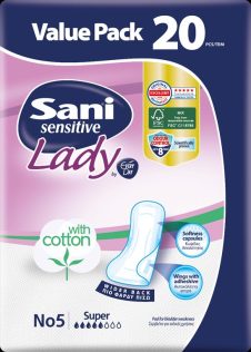 SANI LADY SENSITIVE ΣΕΡΒΙΕΤΕΣ ΑΚΡΑΤΕΙΑΣ 20ΤΕΜ No5 SUPER
