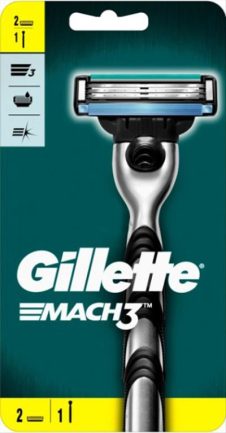 GILLETTE ΞΥΡΙΣΤΙΚΗ ΜΗΧΑΝΗ MACH 3 (ΜΗΧΑΝΗ+2 ΑΝΤΑΛΛΑΚΤΙΚΑ)