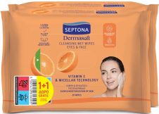 SEPTONA ΜΑΝΤΗΛΑΚΙΑ ΚΑΘΑΡΙΣΜΟΥ ΠΡΟΣΩΠΟΥ 20ΤΜΧ VITAMIN C (1+1ΔΩΡΟ)