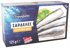 ΠΥΡΟΦΑΝΙ ΚΟΝΣΕΡΒΑ ΣΑΡΔΕΛΕΣ 125ΓΡ ΣΕ ΦΥΤΙΚΟ ΛΑΔΙ