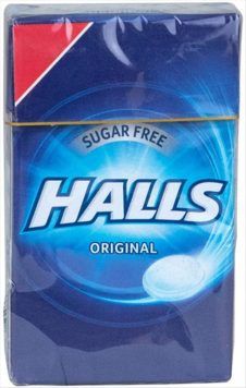 HALLS ΚΑΡΑΜΕΛΕΣ 28ΓΡ ORIGINAL  SUGAR FREE  Χ 12 ΤΕΜ