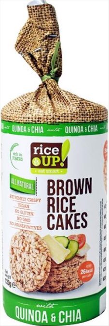 RICE UP ΡΥΖΟΓΚΟΦΡΕΤΑ ΟΛΙΚΗΣ 120ΓΡ CHIA QUINOA