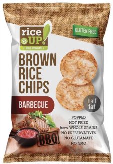 RICE UP BROWN RICE ΤΣΙΠΣ ΟΛΙΚΗΣ 60ΓΡ BARBECUE