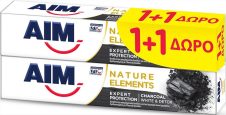 AIM ΟΔΟΝΤΟΚΡΕΜΑ 75ML EXPERT PROTECTION 1+1ΔΩΡΟ CHARCOAL