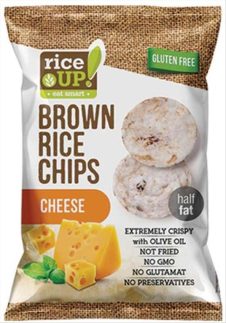 RICE UP BROWN RICE ΤΣΙΠΣ ΟΛΙΚΗΣ 60ΓΡ ME ΤΥΡΙ ΤΣΕΝΤΑΡ