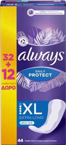 ALWAYS ΣΕΡΒΙΕΤΑΚΙΑ DAILIES 32ΤEM+12TEM ΔΩΡΟ EXTRA LONG